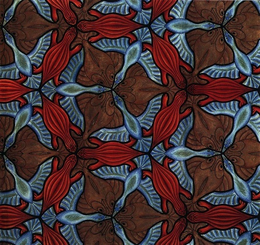 Maurits+Cornelis+Escher+-+Symmetry+Drawing+69+