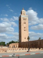 Marrakech, la ville rose, le minaret Koutoubia
