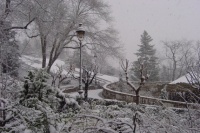 Parc Montmarte sous la neige