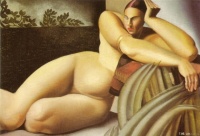 Tamara de Lempicka - naked lying (1925)