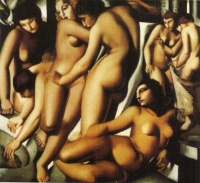 Tamara de Lempicka - women with baths (1929)