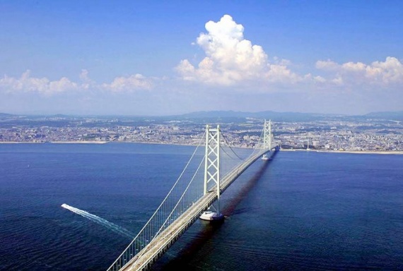 Akashi-Kaikyō or Pearl Bridge (Kobe-Naruto, Japan)