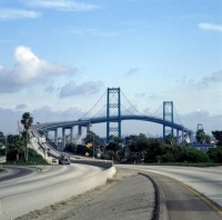 The Vincent Thomas Bridge in San Pedro