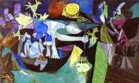 Pablo Picasso Night Fishing at Antibes,   1939