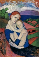 Pablo Picasso,  Mere et enfant, 1901