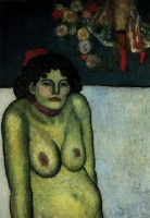 Pablo Picasso, Femme nue assise,  1899