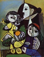 Pablo Picasso, Françoise, Claude and Paloma,  1951