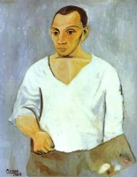 Pablo Picasso, Self-Portrait with a Palette, 1906, Oil on canvas