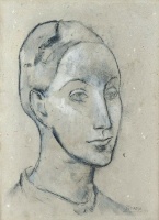 Pablo Picasso,Tête de femme, 1901