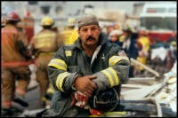 Firefighter, ground zero , NYC