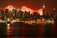 NYC pour le feu d'artifice du 4th july
