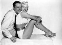 Tom Ewell and Marilyn Monroe in a promotional photo for 'The Seven Year Itch' , 1955