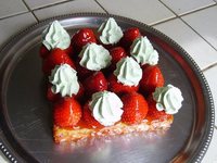 tarte fraises-pistache