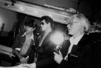 Backstage w  David Johansen & Andy Warhol at The Bottom Line, New York Ciy (20 July 1978)