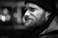 Myke, Scottish homeless. 2011 – à Aberdeen, Scotland,