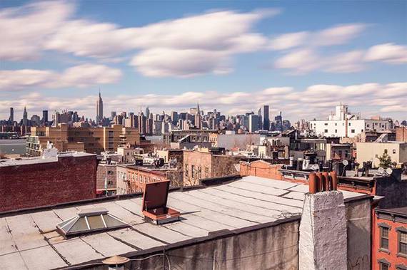 From the roof. – à Brooklyn.