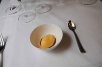 La-Table-dEugene- Compotée coing et agrume, sorbet clémentine