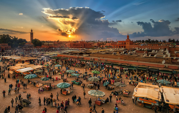 Marrakech, Morocco at Sunset