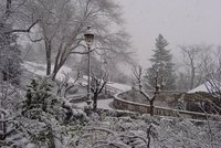Parc Montmarte sous la neige