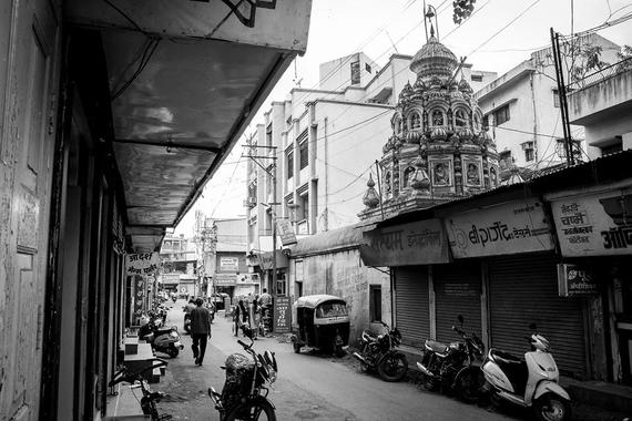 street in Ahmednagar -  India