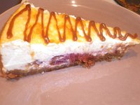 cheesecake aux quetsches caramélisées