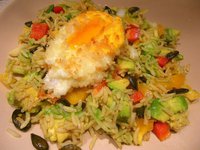 Oeuf poché au panko, salade croquante (2)