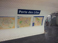 75019 station porte des Lilas
