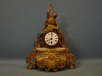 Auction In Europe - Horloge 1900 en bronze