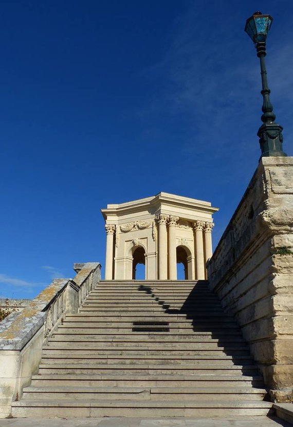 Promenade du Peyrou --- vers le château d'eau – à Montpellier-
