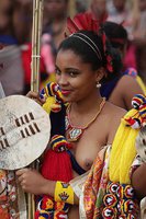 La princesse royale Temashayina du Swaziland lors du festival reed dance