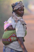 Mama with a baby in Uganda