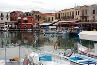 Crète ,Réthymnon, port