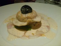 raviole de langoustine & caviar
