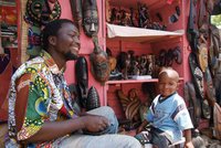 Art seller in Togo