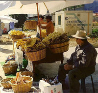 Crete, marché , Vendeurs d'éponges