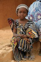 Hausa girl in a village in northern Nigeria