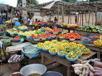 market in Ivory coast