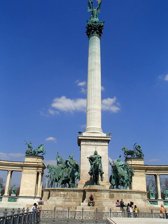 Hero's square Budapest, Hungary