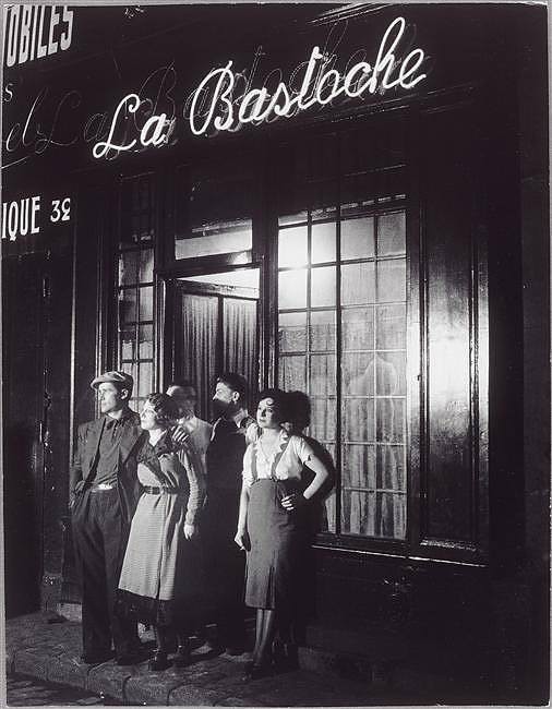 La Bastoche, un bar situé rue de Lappe,  Brassaï vers 1932