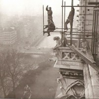 Échafaudage de Notre-Dame en 1952-