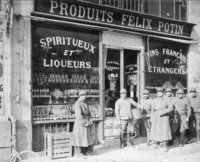 Le magasin Félix Potin, place des marchés- Photo Paul Casteinau, 17 mars 1917