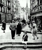 Place Maubert, rue Frédéric Sauton et rue Maître Albert, années 50