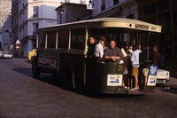 bus 96, rue de Ménilmontant, en 1966,
