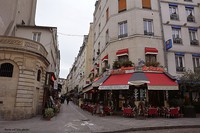 Croisement de la rue Mouffetard et de la rue du Pot de Fer- Paris V-
