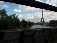 Tour Eiffel vue du RER