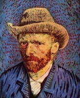 Van Gogh - Autoportrait au chapeau de feutre gris  1887-1888