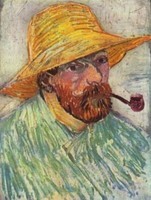 Van Gogh - Autoportrait au chapeau de paille - 1