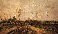 Van Gogh - Paysage avec église et fermes