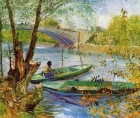 Van Gogh - Pêche au printemps près du pont de Clichy