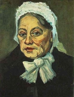 Van Gogh - Vieille femme avec un bonnet blanc